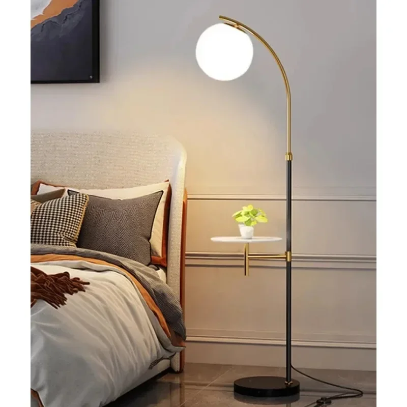 madeira led floor lamps para sala de estar coffee table sofa side carregamento sem fio standing lights quarto bedside lamps home decor 01