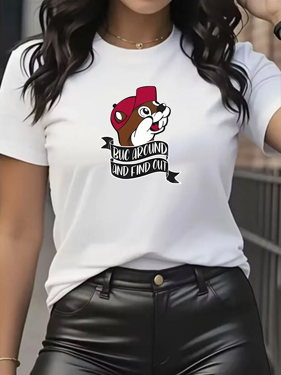 New Buc Around and Find Out Men's Premium Cotton Streetwear T-Shirt S-5L