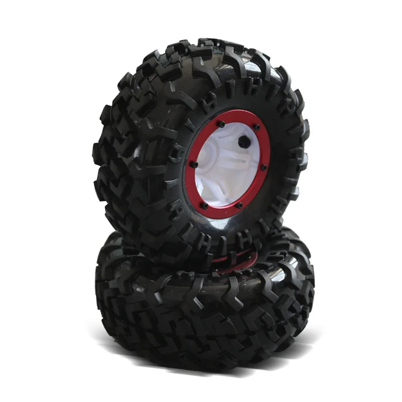 Austarhobby 1/10 Scale Toy Model Car Accessories - Inflatable Tire Set of 4 for HSP FeiShen TRAXXAS TAMIYA Big Foot Vehicles