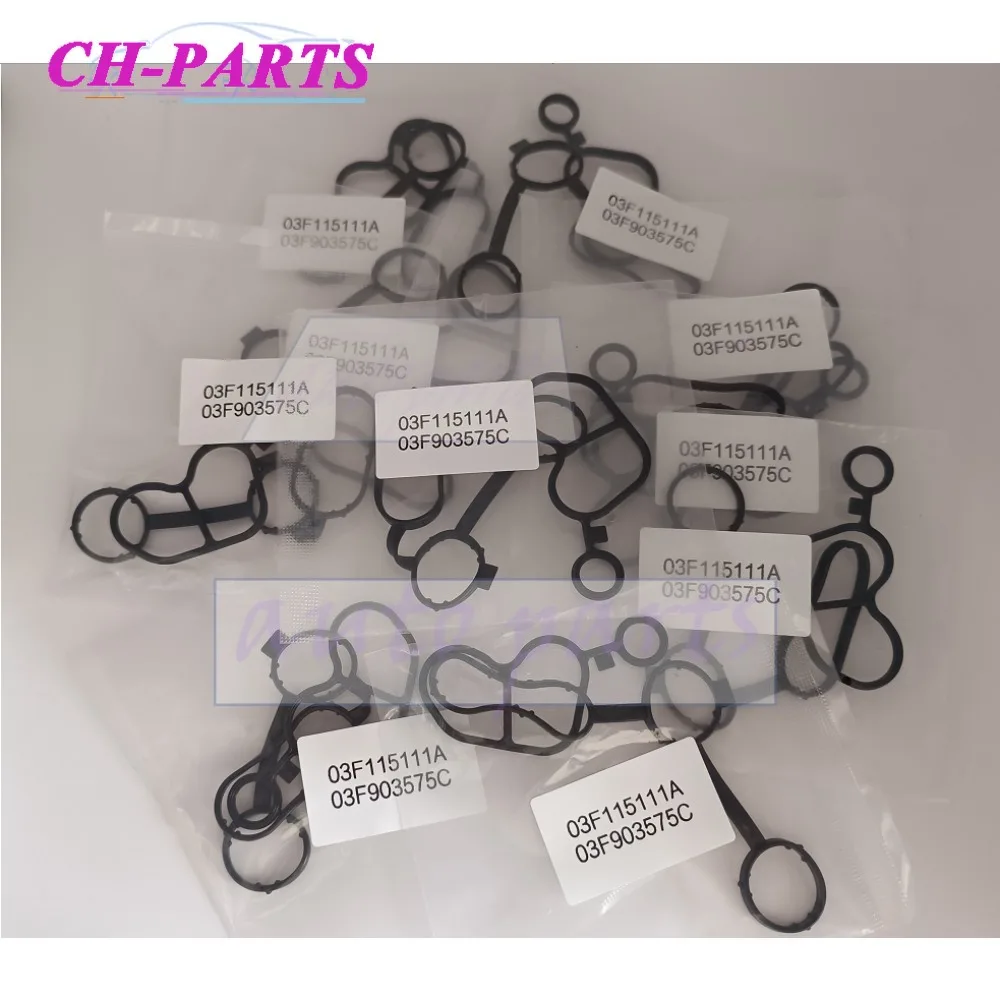 

10sets/20sets New Engine Oil Cooler Gasket 03F903575C 03F115111A for AUDI A1 A3 VW POLO Golf Caddy Box Car Accessories