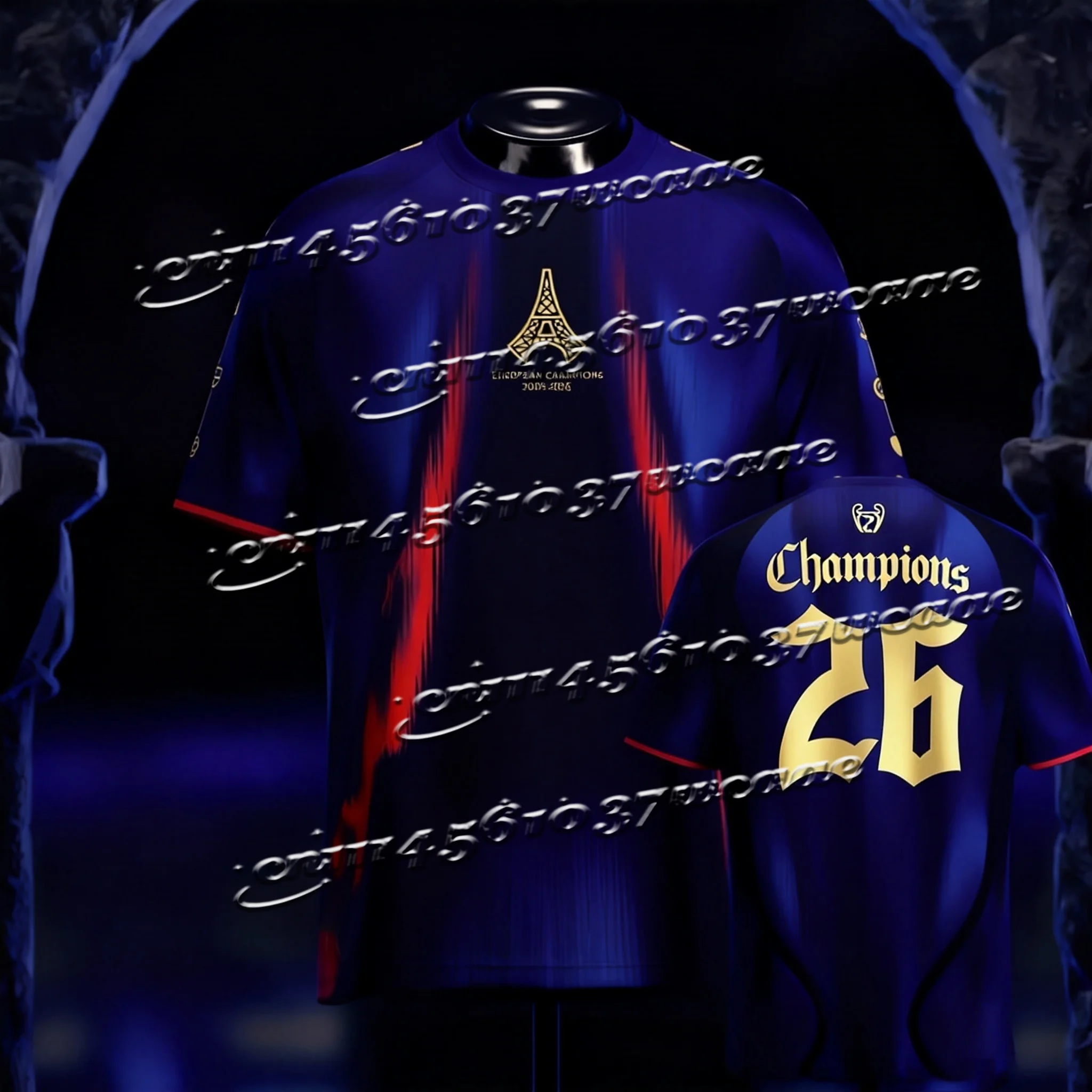 Nuevo Uniforme de Entrenamiento de Fútbol para Hombre del Paris Saint-Germain, Camiseta de Fútbol PSG 2026, Jersey de Campeones Europeos, Camisetas para Combinar en Familia