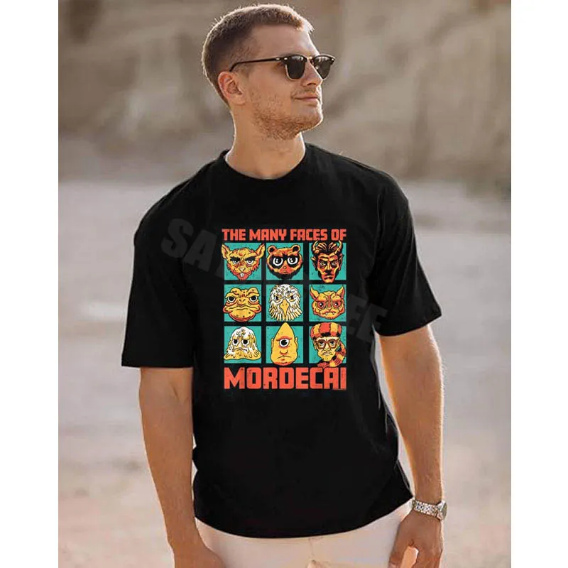 DCC Many Faces of Mordecai Grid Funny Gamer Series Book T-Shirt Y2k Video Game Graphic Aesthetic Clothes Novelty Saying Tee Gift