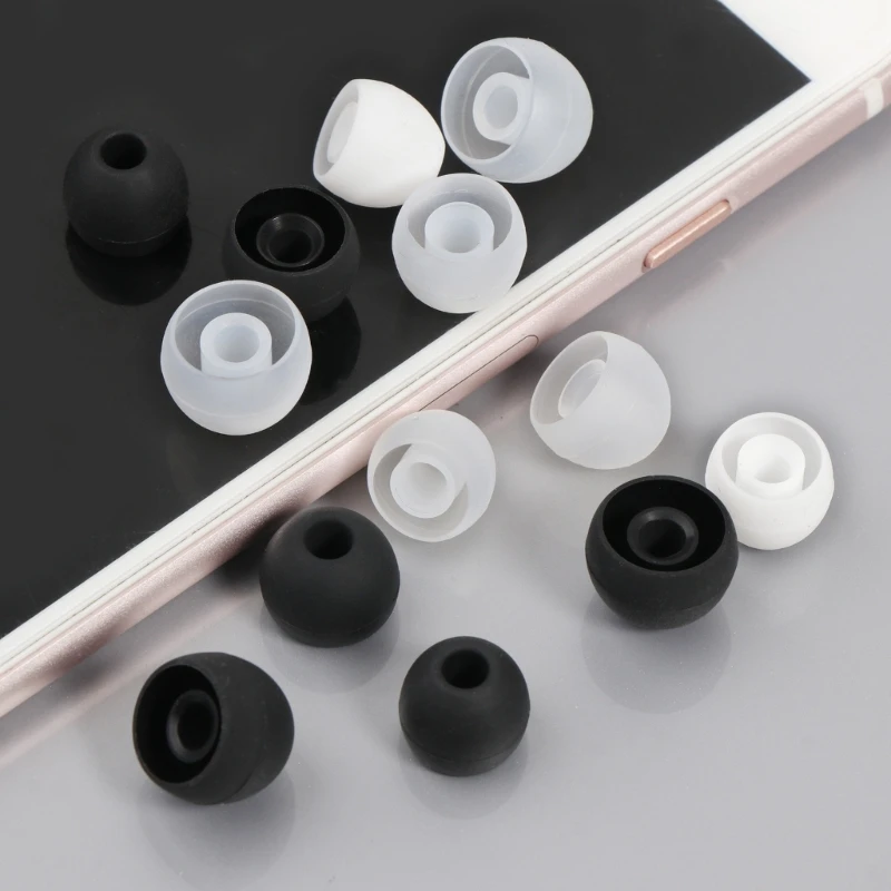 Earbuds Ear Tips Replacement 18Pcs Soft Silicone Small Medium Large S/M/L Fit for in-Ear Headphones Earphones Earbuds