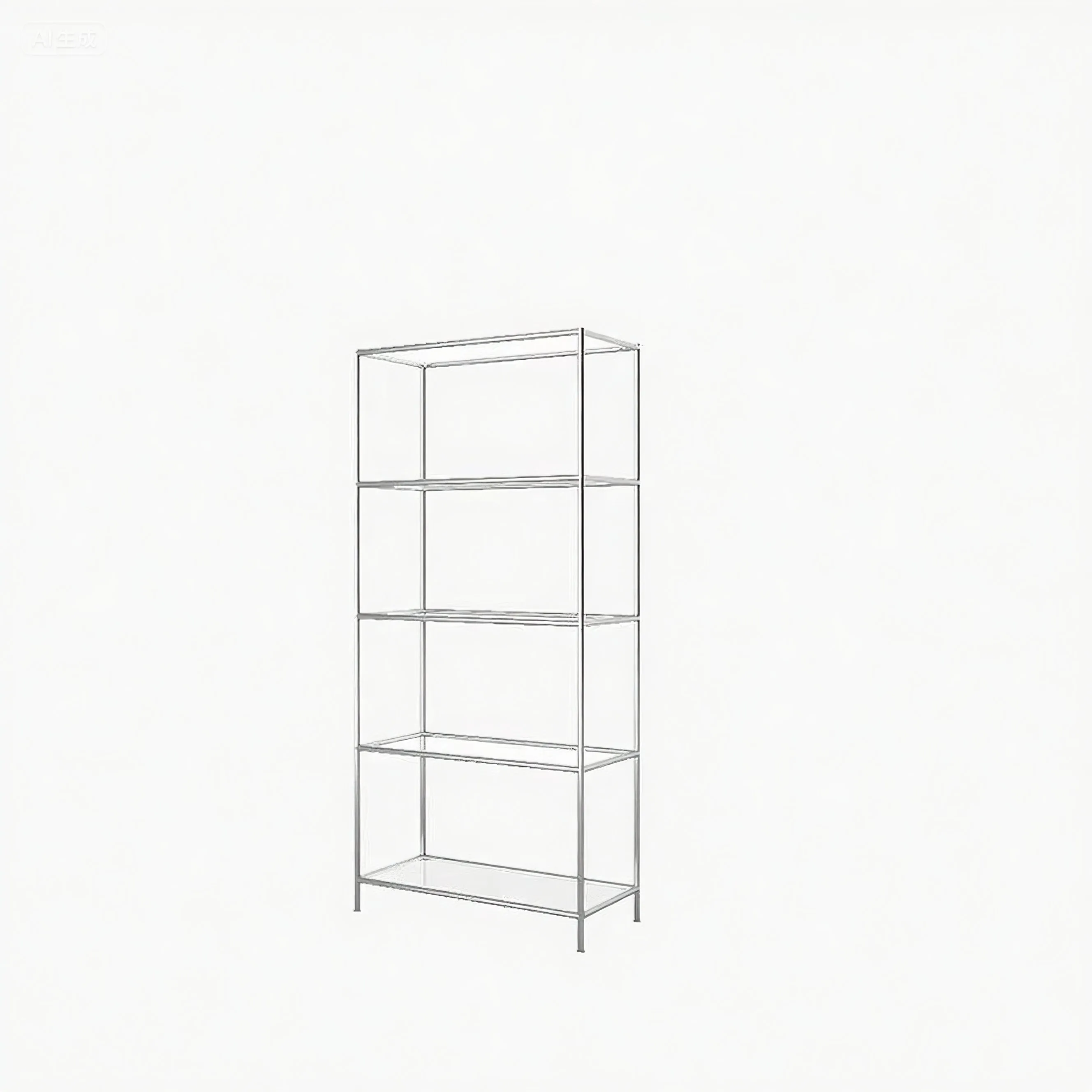 

Medieval stainless steel rack, beauty salon, skin care product display , hair and nail products