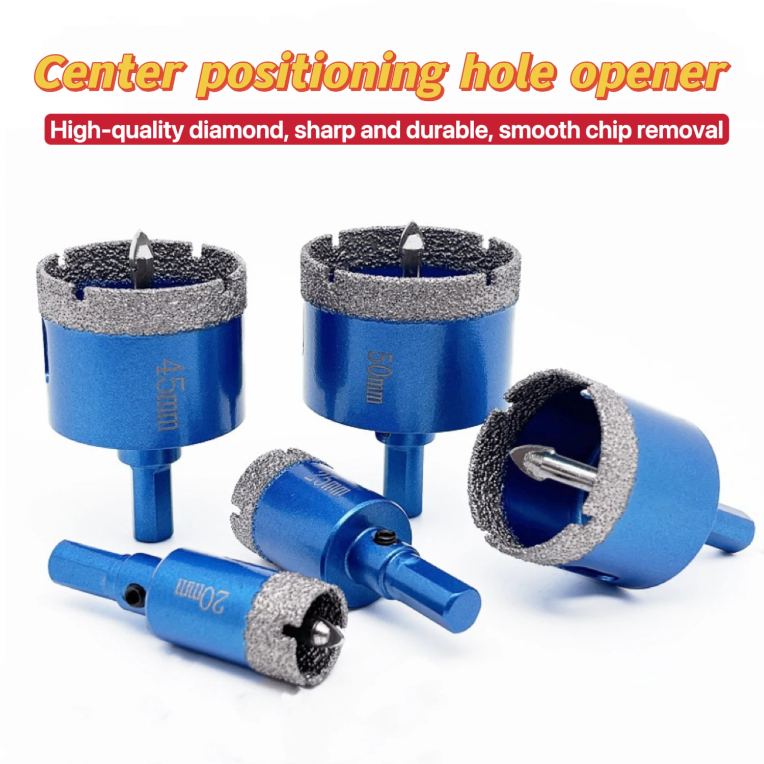 High - Precision Center Positioning Drill | Anti - Slip, Accurate Drilling for Tiles/Stone