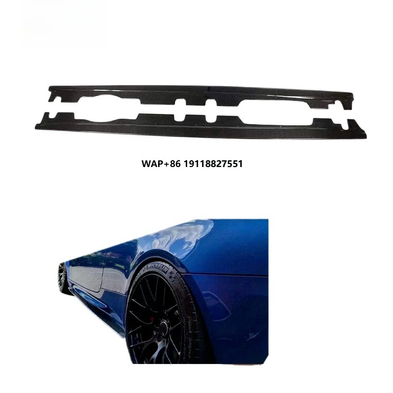 

Custom-fit V Style Carbon Fiber M3 E92 Side Skirt Rocker Panels Side Sills for M3 E92 2006-2014