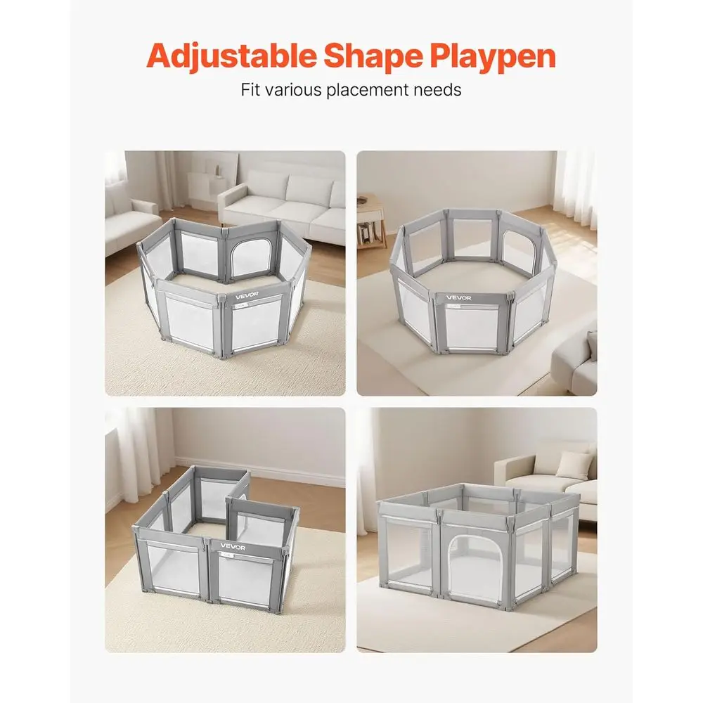 روضة أطفال كبيرة جدًا قابلة للطي للأطفال الصغار: 78.7 × 70.1 مركز أنشطة أمان مع باب بسحاب وشبكة، هدية مثالية للاستخدام الداخلي/الخارجي