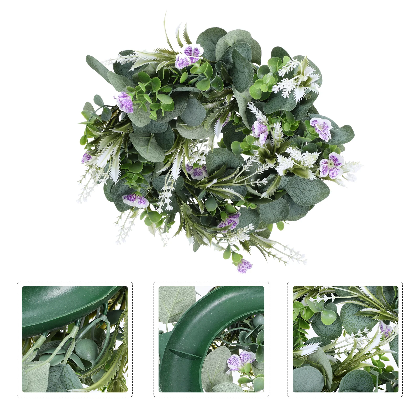 

Decorative Door Wreath Full of Vitality Artificial Wreath for Wall Front Door Spring Home Wedding Hanging Ornament