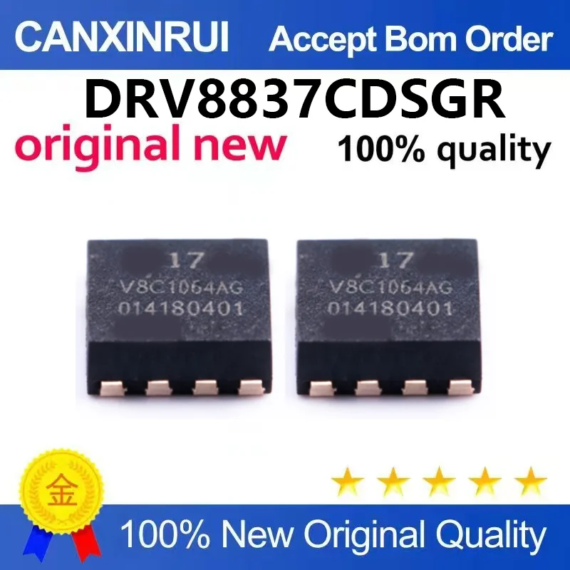 (5pcs-100pcs)New original DRV8837CDSGR WSON-8 1A H-bridge motor driver chip