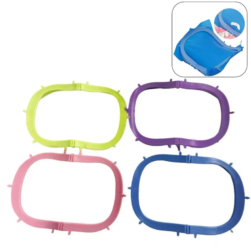 Dental Foldable Dam Frame Autoclavable Plastic Rubber Dam Sheets Holder Oral Barrier Tools Dentistry Accessories Materials Tool