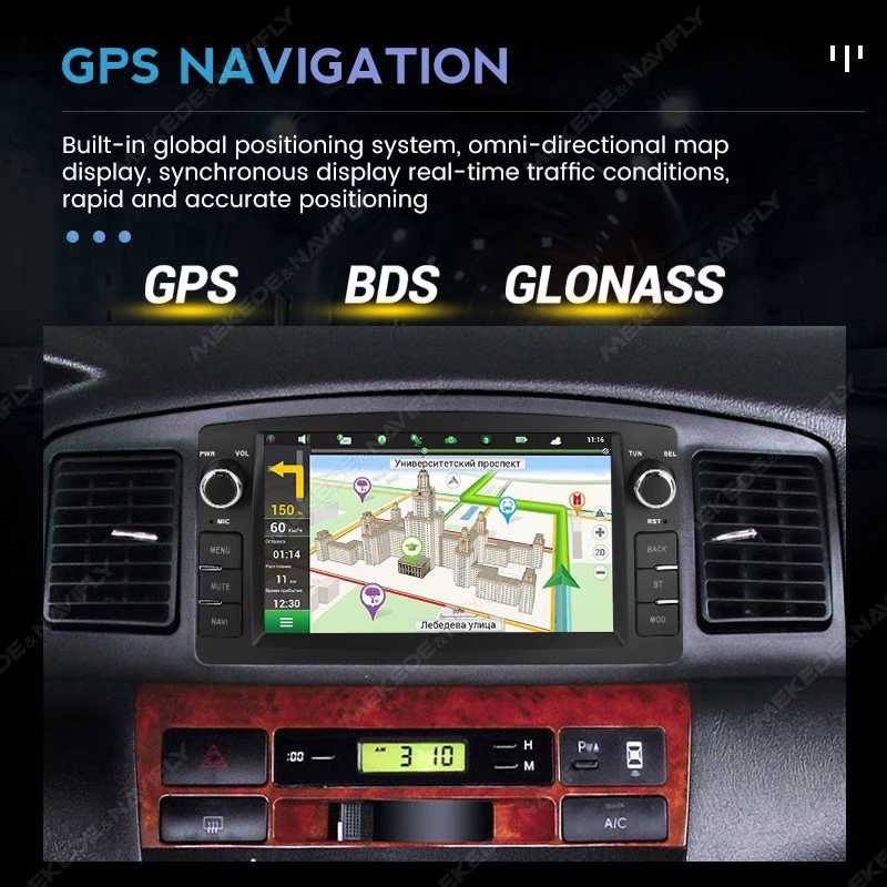 Android 13th autó Multimédia GPS Kormánymű hifi Játszadozó Rádióadó videó carplay számára toyota Párta altis E120 2000-2006 F3 2003-2020