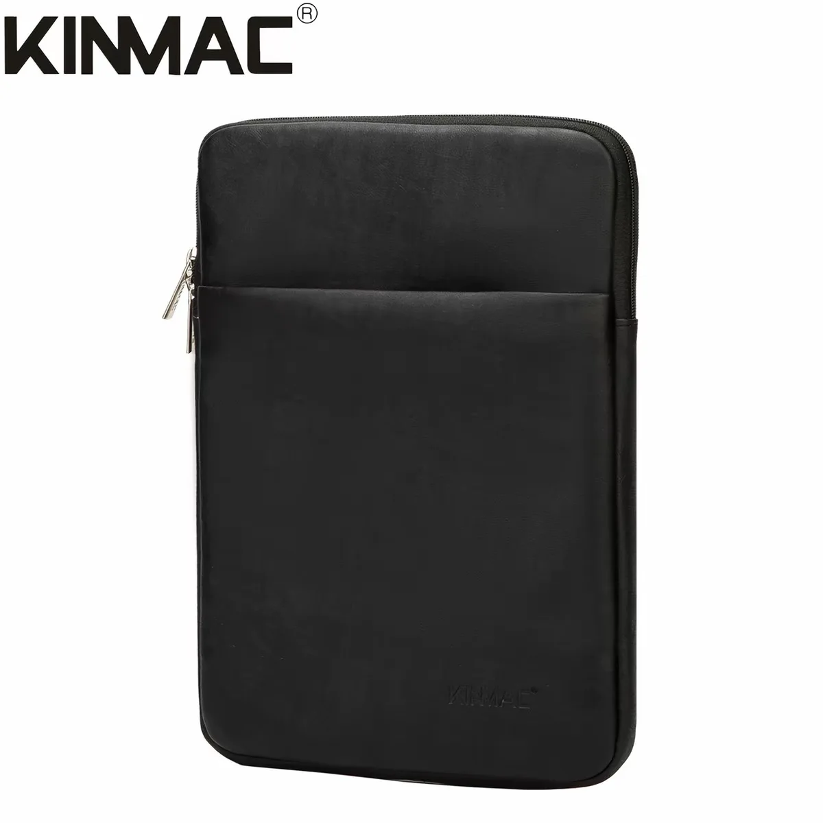 Leather laptop carry-on case with waterproof and shockproof features and corner protection cover.
