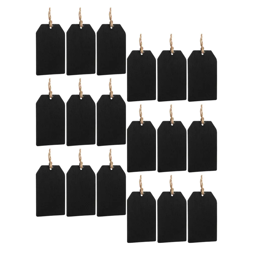 

32pcs Wooden Labels Chalkboard Tags for Jars Bottles Wedding Blackboard Signs Reusable Erasable DIY Supply