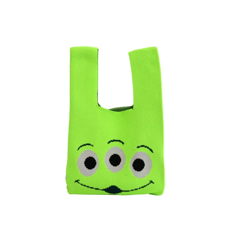 La nuova borsa per cellulare lavorata a maglia stampata cartone animato di topolino della Disney borsa per cellulare da donna borsa morbida in