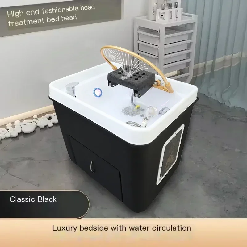 

Head Spa Shampoo Chair Hair Stylist Sink Steam Portable Hair Wash Chair Water Therapy Lavacabezas Salon Equipment