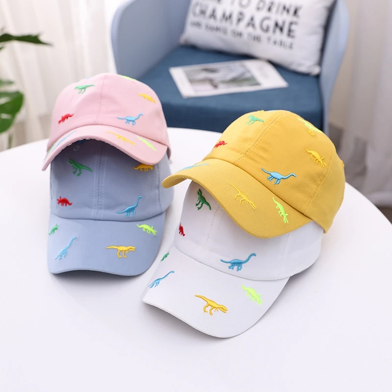 2-6 Years Old Kids Dinosaur Print Baseball Cap Outdoor Toddlers Hat Adjustable Trucker Cap Children Sun Hat For Boys Girls Ages