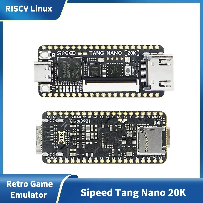 

Sipeed Tang Nano 20K FPGA Development Board RISCV Linux Open-Source Retro Game Player Emulator
