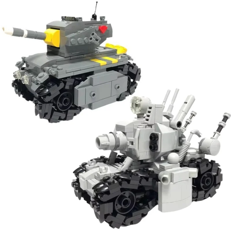 Action Figure Metal Slug Tank SUPER 24110 Super Vehicle 001 Assembled Models Toys Gray Figurine Building Blocks MOC Toys Gifts