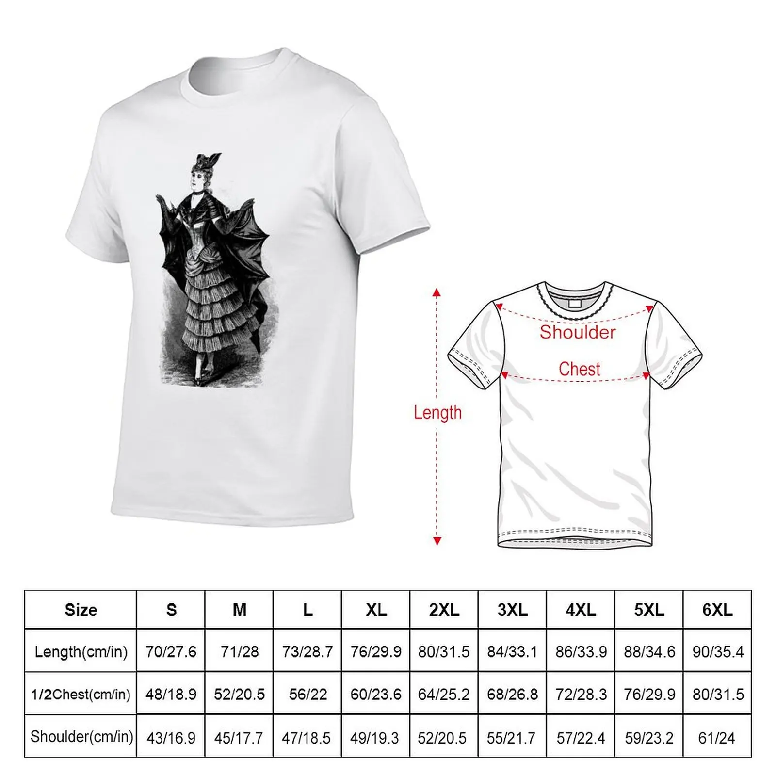 Victorian Bat Girl Costume T-shirt heavyweights sweat mens workout shirts