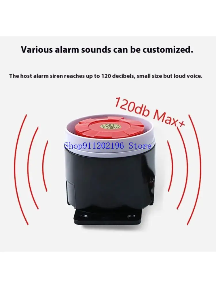 

P82A Quakes Fireproof Security with Base & 120dB Output for House