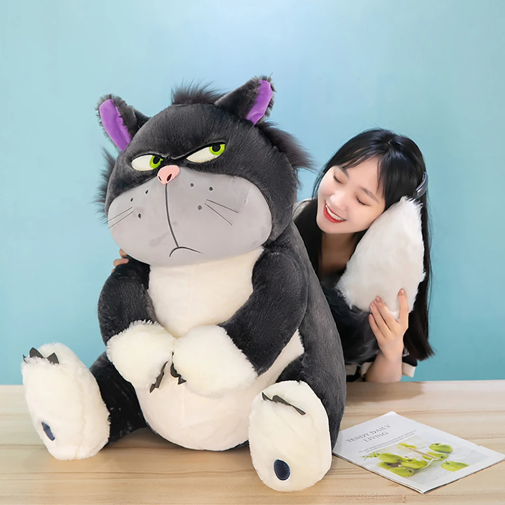 Kawaii Lucifer Cat Boneka Mewah Mainan Film Cinderella Boneka Lembut Isian Mainan Bantal Dekorasi Ruang Hadiah Ulang Tahun Anak-anak