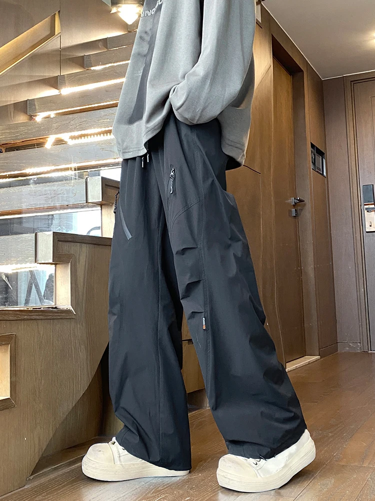 Pantaloni da paracadutista impermeabili American Sle Pantaloni da lavoro multiuso casual a gamba dritta da uomo Primavera Autunno Fibra di poliestere