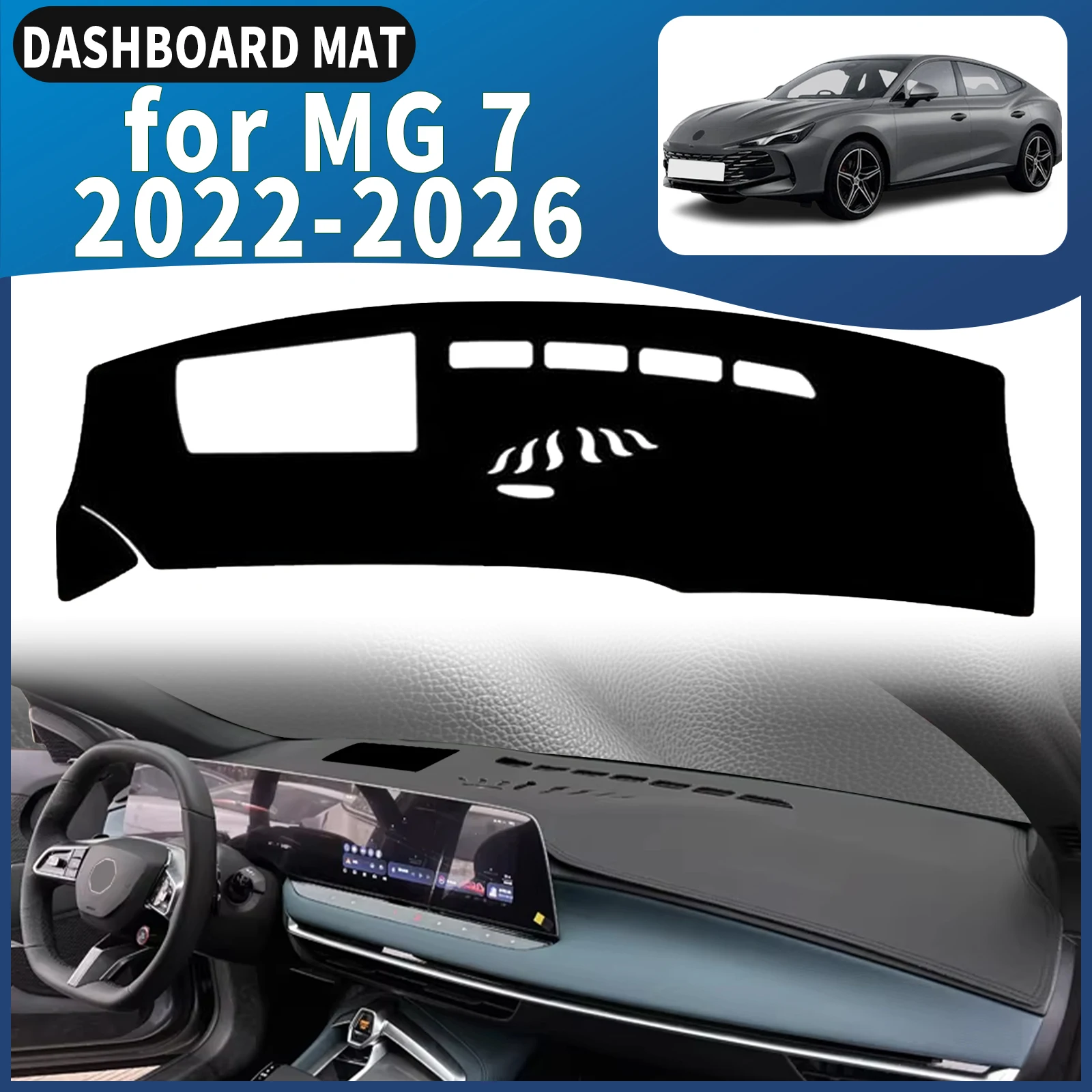 

fit for MG MG 7 MG7 2022-2026 Car Dashmat Dashboard Cover Pad DashMat Sunshade Protective Carpet Accessories Leather