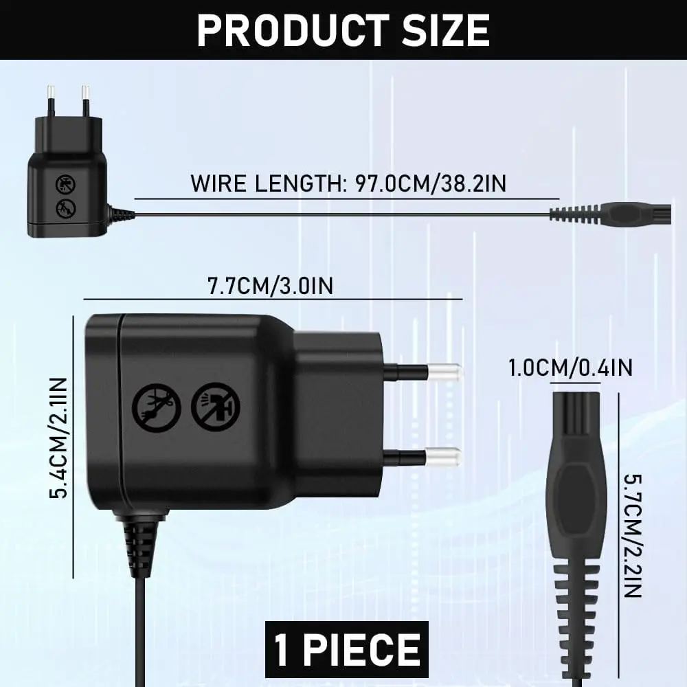 Зарядное устройство LISI 15 В HQ8505, подходящее для электробритвы Philips One Blade QP6510 QP6520 QP6530 QP6531 QP6550 MG5750 MG7750 MG7770