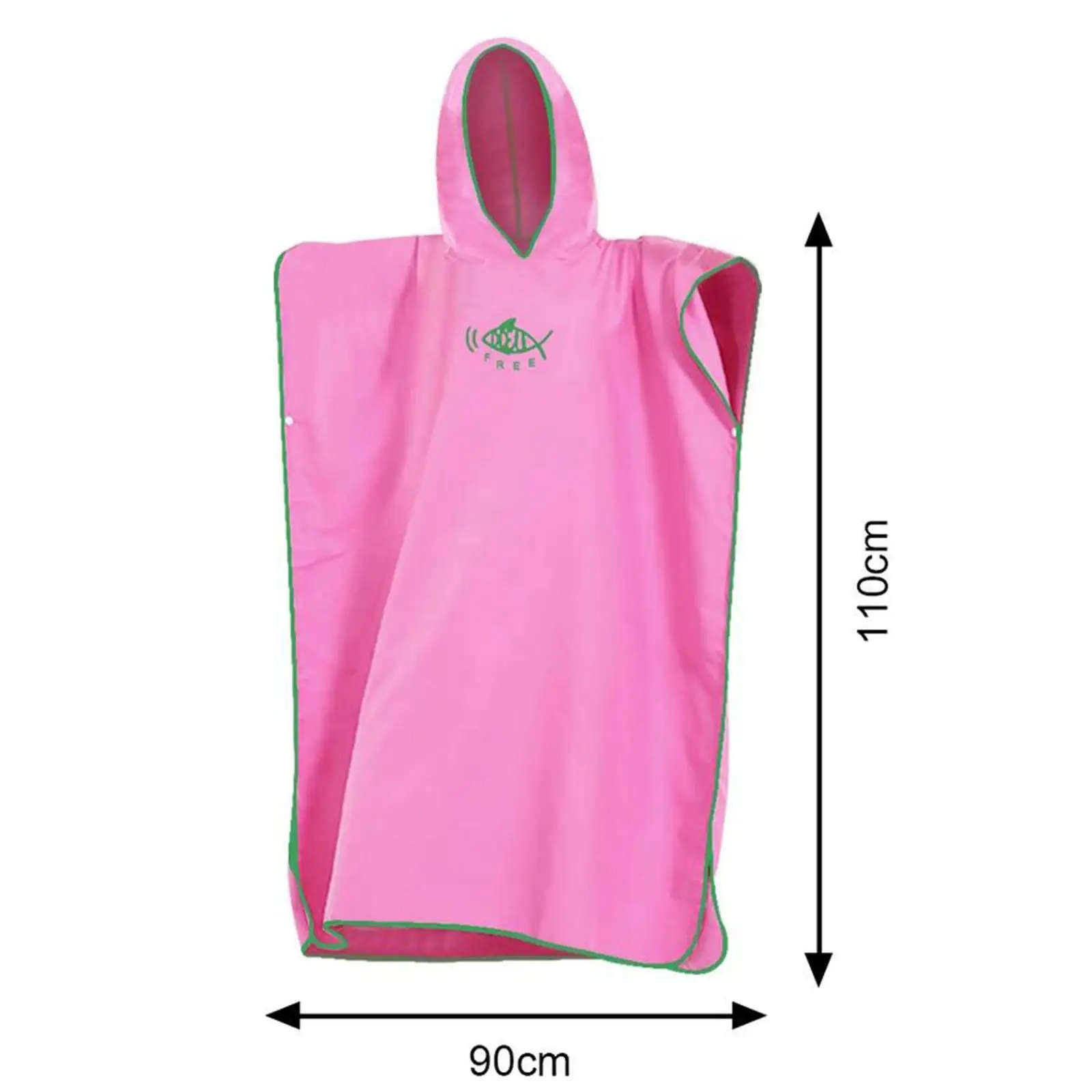 

Hooded Changing Robe Wetsuit Towel Poncho Waterproof Pockets for Surfing Swimming Beach Suit Women Men