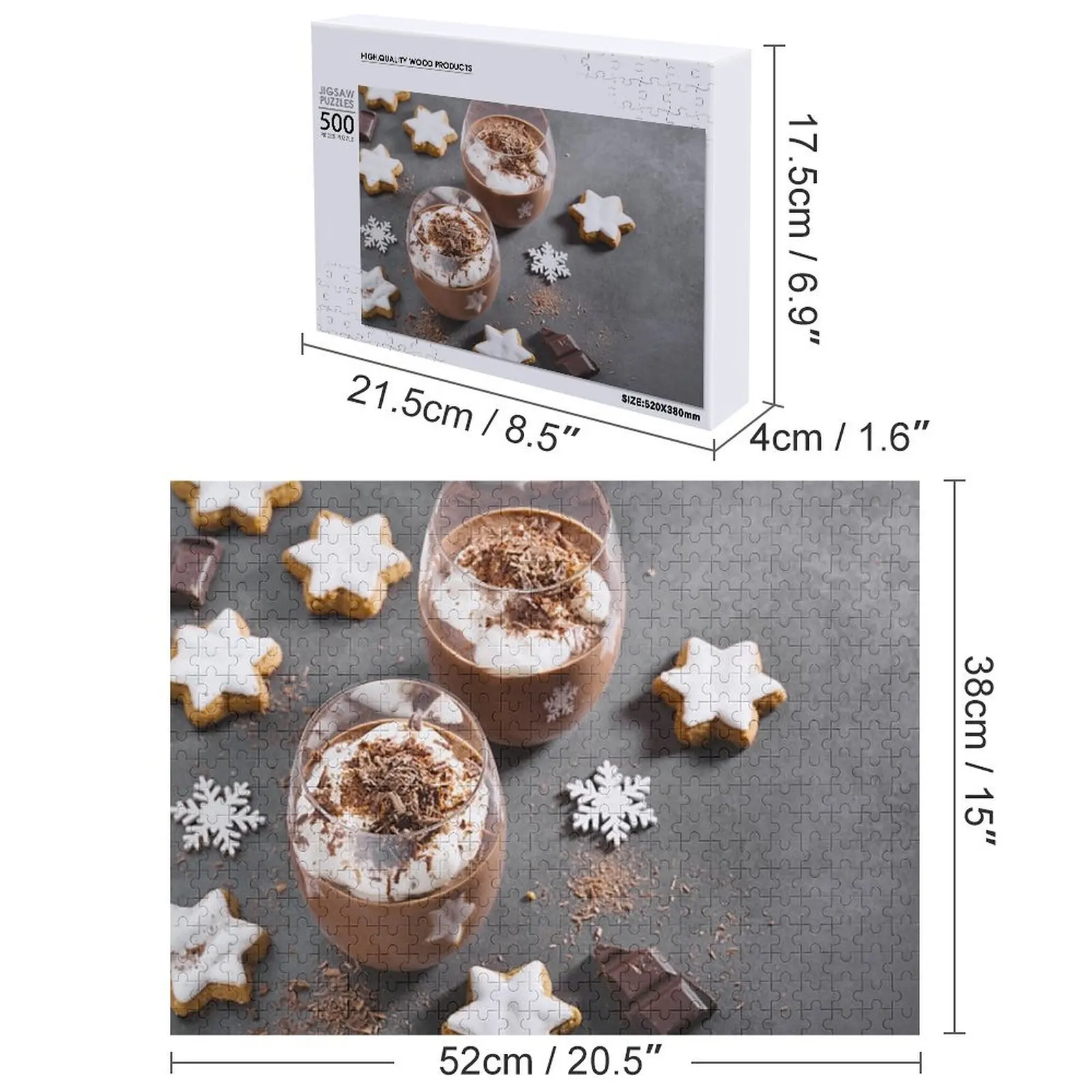 Rompecabezas de mousse de chocolate Nombre de madera personalizado Rompecabezas de nombre de madera