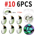 6 piezas talla 10