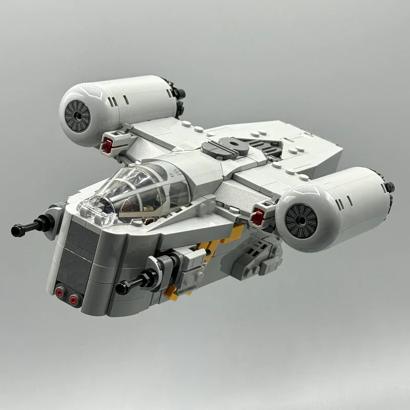 

437 шт., бритва, герб, космическая битва, военная MOC, боевая модель космического корабля, изготовленная на заказ головоломка, здание, сделай сам, образовательная сборная модель для