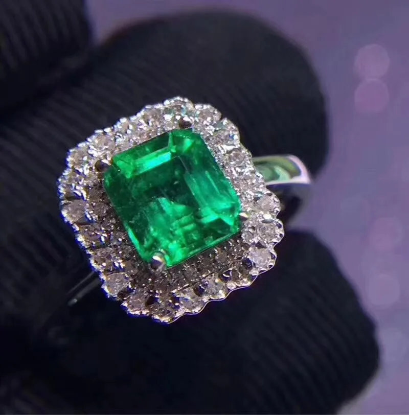 Simple 925 Silver Emerald Ring for Daily Wear  Natural Emerald Silver Ring Sterling Silver Gemstone Ring Couple Engagement