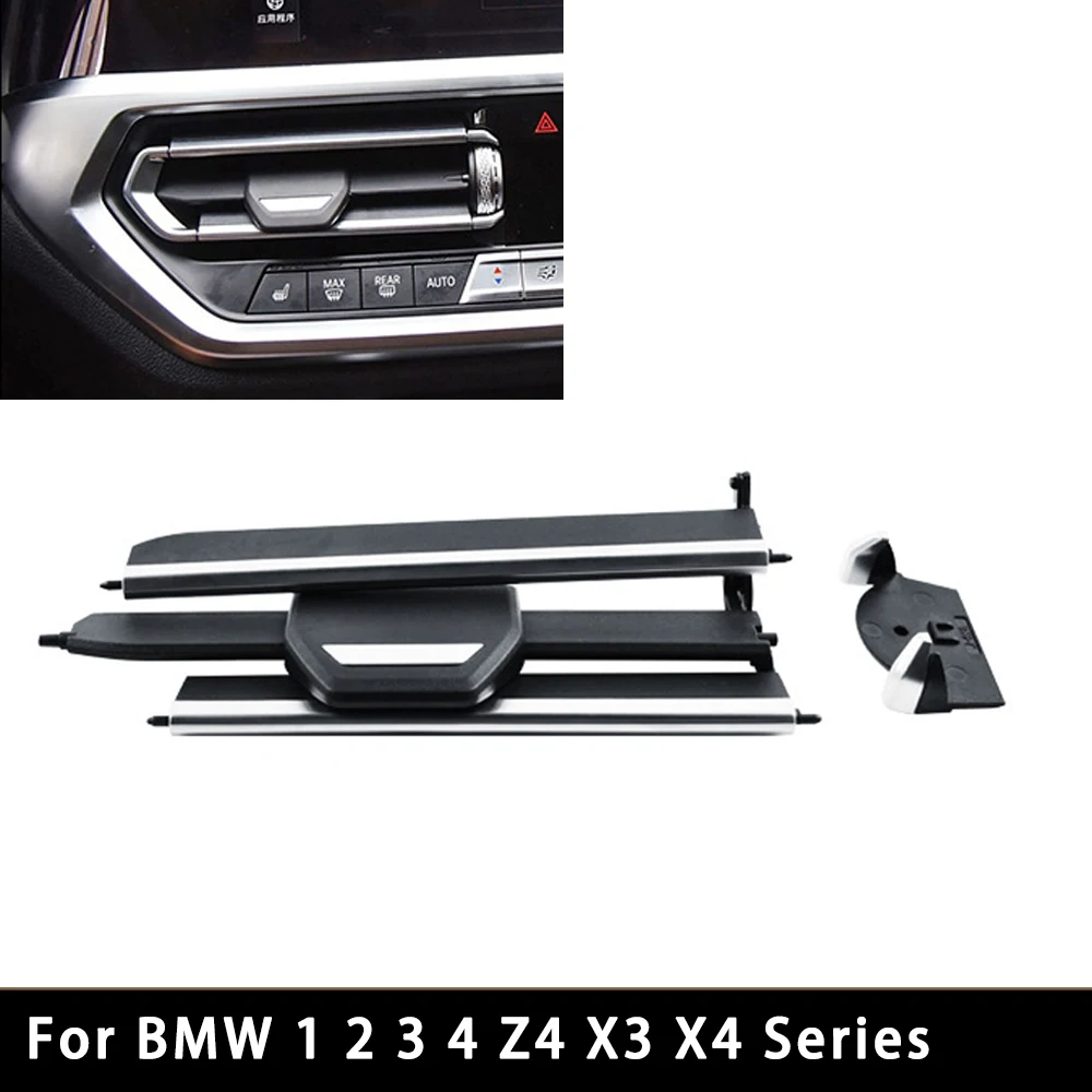 

Для BMW серий 1, 2, 3, 4, Z4, X3, X4 (F40, F44, G20, G28, G29, G01, G02) — Комплект для ремонта центральной решетки вентиляционного отверстия кондиционера и зажимов AC-слайдеров