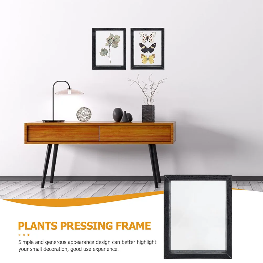 

Plant Specimen Box Display Case Solid Wood DIY Picture Frame Delicate Desktop Practical Glass Craft Photo