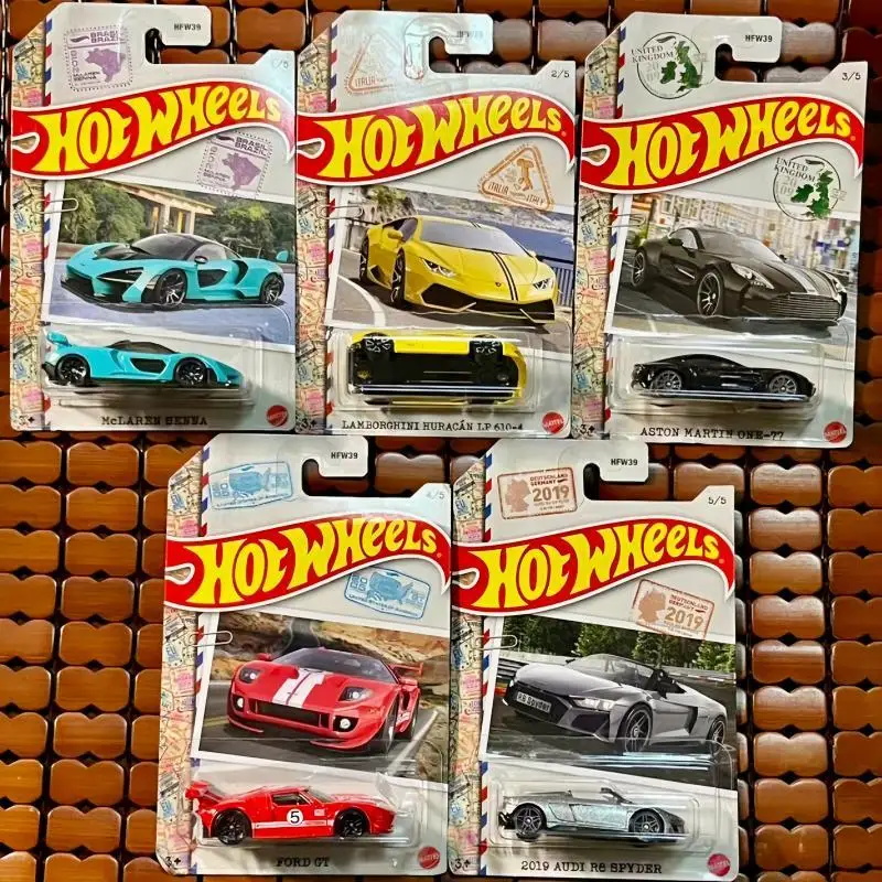 ホットウィール-1-64-gdg44-スタンプ-セナ-ランボルギーニ-アストンマーティン-フォード-gt-アウディ-r8-コレクション-ダイキャスト合金トロリーモデルカーおもちゃギフト