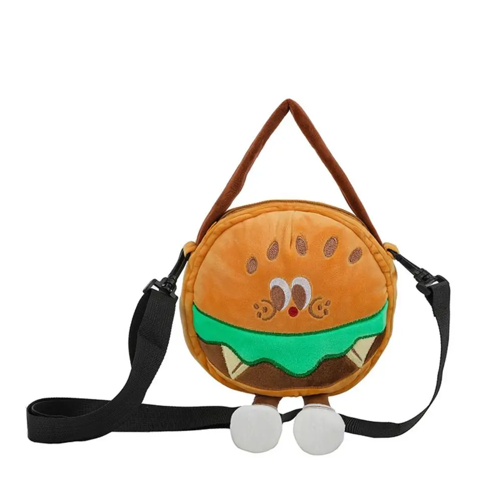 

Cute Doll French Fries Handbag Crossbody Bag Fluffy Cartoon Hamburger Bag Tote Bag Shoulder Bag Student