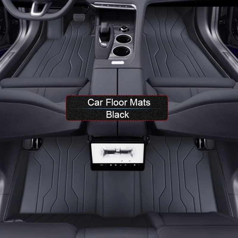 ل ZEEKR 001 2023-الحاضر مخصص نابا الجلود سيارة القدم حماية حصيرة السيارات المضادة للانزلاق الفاخرة مقاوم للماء وسادة أرضية ملحق #3