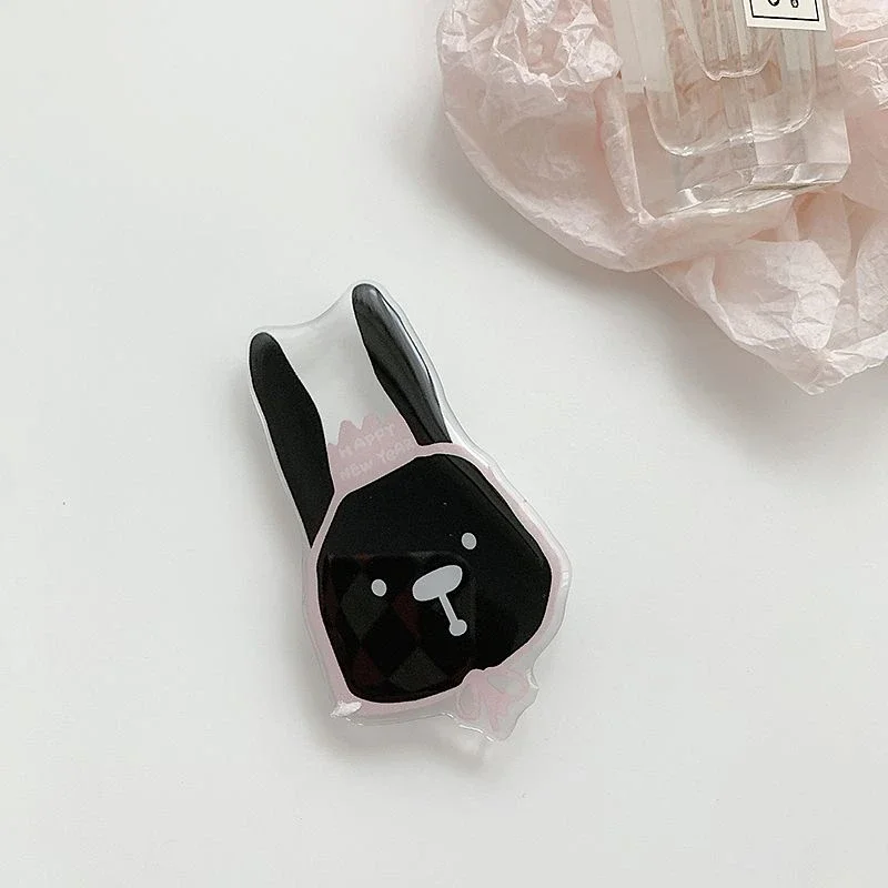 Cute Cartoon Rabbit Finger Ring Holder Korea Griptok Phone Socket for Samsung IPhone Phone Grip Tok Mobile Phone Holder Stand