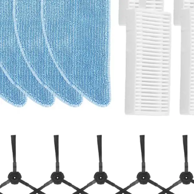 Replacement Side Brushes Filters Mop Cloths Set For ILIFE A12 Pro V9 G9 Self Emptying Robot Vacuum Cleaner Parts