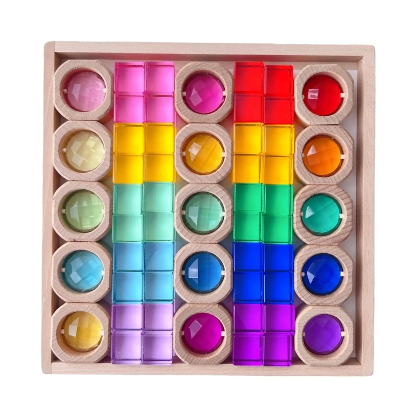 Building Blocks Rainbow Building Blocks Set for Christmas Birthday Children