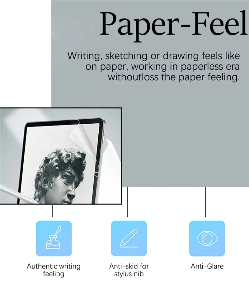 1PCS Paperlike Screen Protector for iPad Pro 11 13 M4 M5 10 11th 12th Generation 10.9 12.9 Air 13 10.9 M2 M3 Feel Paper Film view 5
