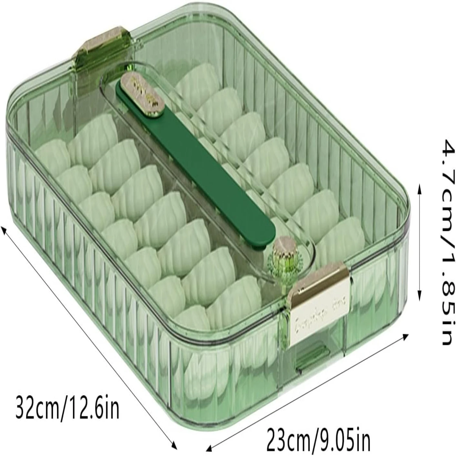 Meat Container for Fridge,Dumpling  Box,  Layer/4 Layer Lunch Meat Container for Refrigerator Organizing,  Container Refrigerato