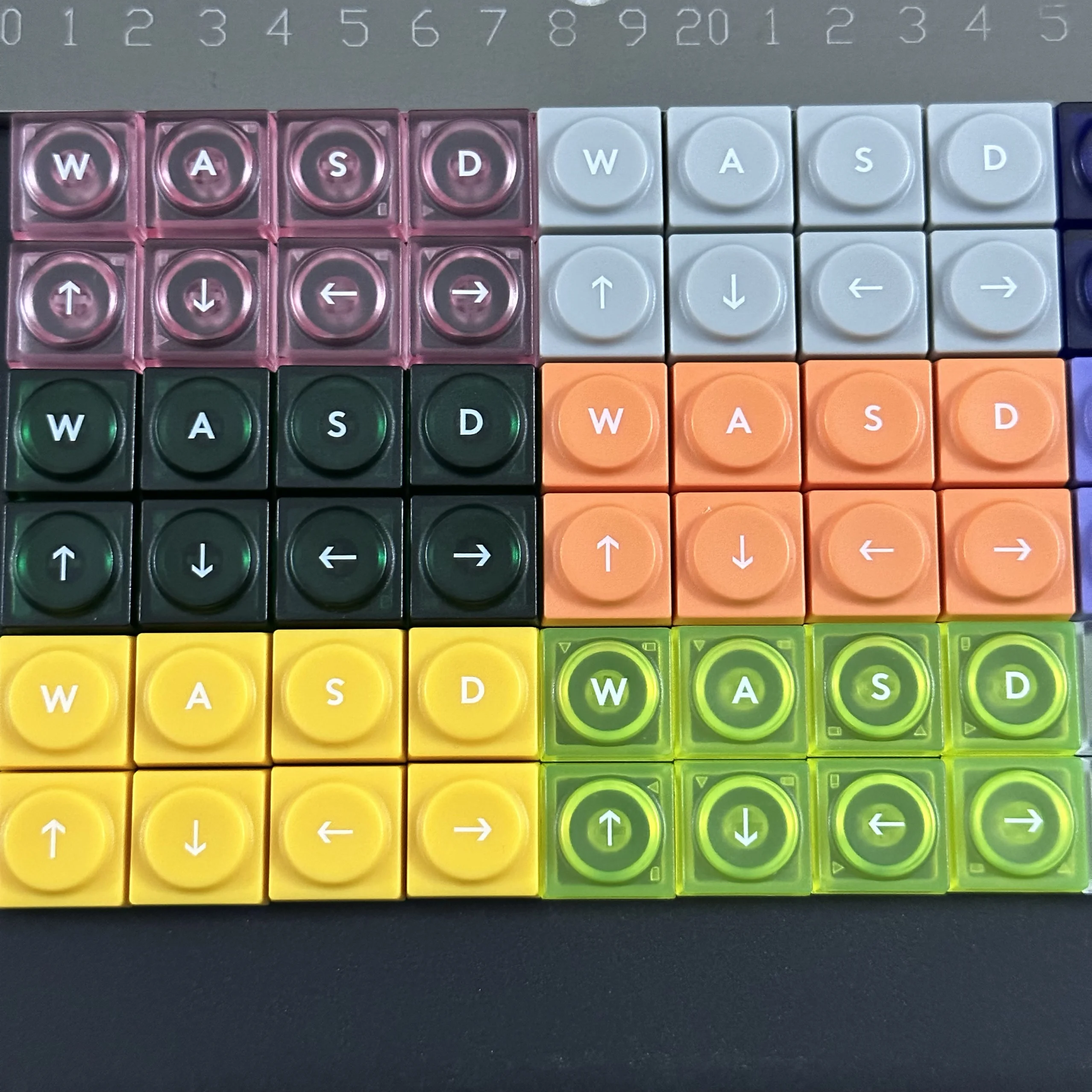

WASD Arrow Keys Keycaps,PBT/PC Transparent Doys Building Block Keycaps for MX Mechanical Keyboard,DIY Custom Keyboard Keycaps