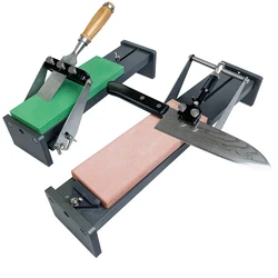 toohr 4 Knife Sharpening Frame For Scissors planer chisel Professional Fixed Angle Sharpener Whetstone Grinder Sharpening Tools