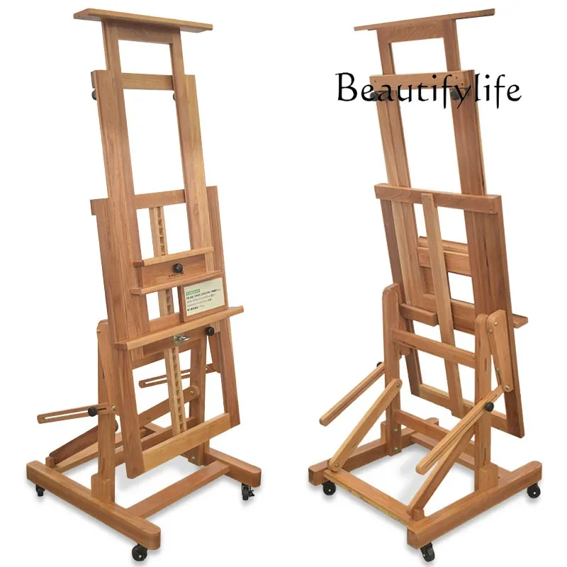 

Advanced Sense Easel Large Vertical and Recumbent Balanced Display Stand, Direction Wheel Oil Painting Stand