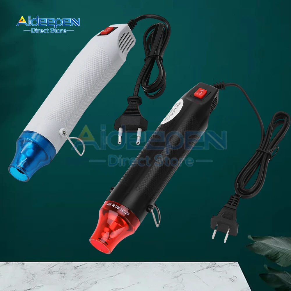 220V 300W Hot Air Heat Gun Adjustable Temperature Hot Air Gun Heat Electric Power DIY Tool for Soft Pottery/Heat Shrink Tubing