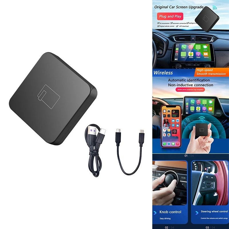 Wireless Adapter, Bluetooth 5G Wired To Wireless For Nissan Camry Mercedes Toyota Mazda Citroen