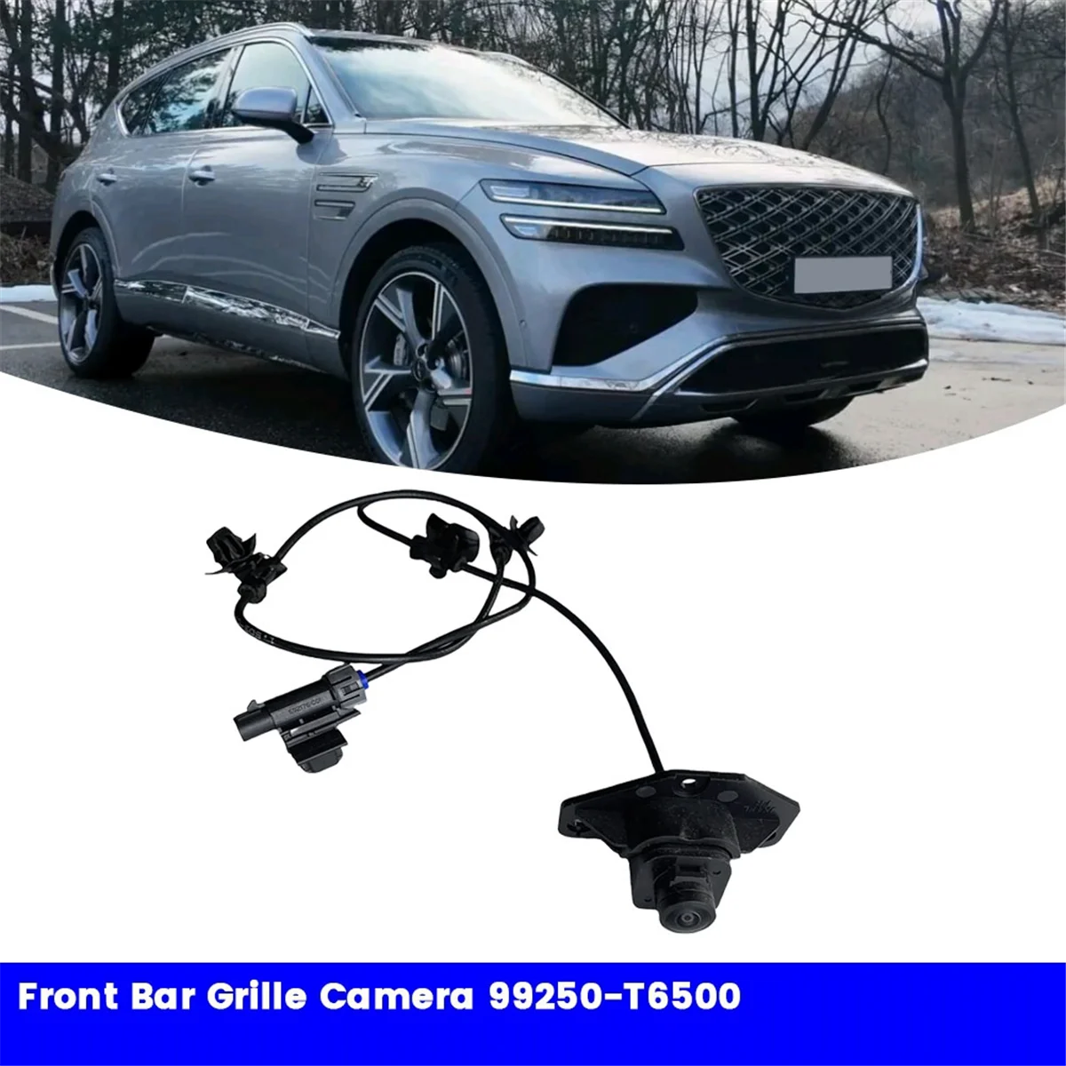 Car Front Bar Grille Camera 99250-T6500 for GV80 2024- High Configuration Front View Camera Park Assist