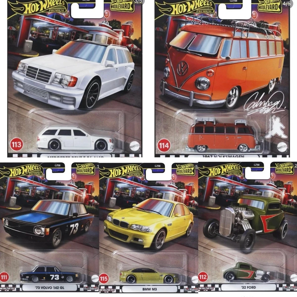 Mattel Hot Wheels Car Boulevard 23 Mix 5 - 2024 GJT68 Z 1/64 Diecast Vehicle Model Cars Toys for Boys Gift